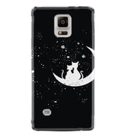 Kılıfland Samsung Galaxy Note 4 Kılıf Silikon Resimli Kapak Cat Of The Moon Stok 338