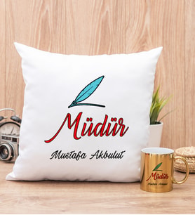 Müdür Yastık ve Gold Kupa Bardak