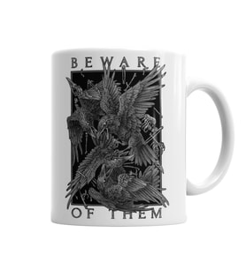 Beware Of Them The Crow Kupa Bardak Porselen