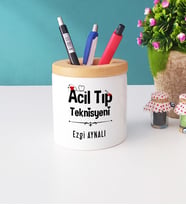 Acil Tıp Teknisyeni Tasarımlı Kişiye Özel Hediye Acil Tıp Teknisyeni Kalemlik