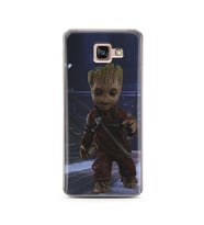 Baby Groot Tasarım Süper Şeffaf Silikon Telefon Kılıfı Samsung A7 (2016)