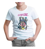 Gorillaz - Band Beyaz Çocuk Tshirt