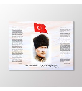 Arty Tablo Atatürk Köşesi Tablo (Karışık)