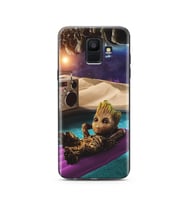 Baby Groot Tasarım Süper Şeffaf Silikon Telefon Kılıfı Samsung A6 (2018)