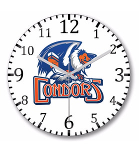 Condors Logo Duvar Saati Bombeli Gercek Cam