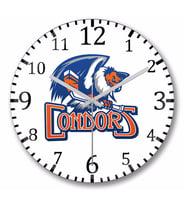 Condors Logo Duvar Saati Bombeli Gercek Cam