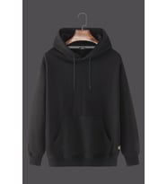 Erkek Kapüşonlu Uzun Kollu Kanguru Cepli Sweatshirt 20Y-5200322 Siyah