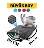 Elekli Kedi Tuvalet Önü Paspası 60x45Cm