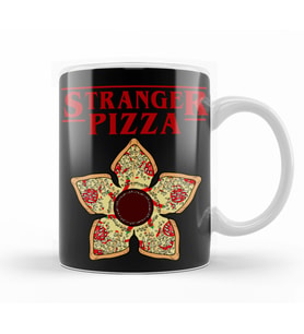 Stranger Things Stranger Pizza Kupa Bardak Porselen