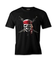 Pirates of Caribbean Kurukafa Siyah Erkek Tshirt