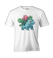 Pokemon - Ivysaur Beyaz Erkek Tshirt