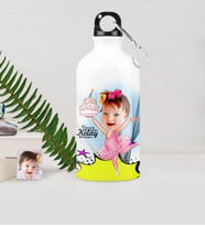 BK Gift Kişiye Özel Kız Çocuk Doğum Günü Karikatürlü Metal Suluk 500 Ml 1