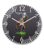 Clash of Clans Duvar Saati Bombeli Gercek Cam
