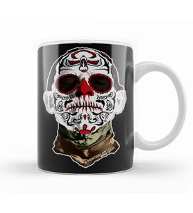Day of the Dead Mummy Kupa Bardak Porselen