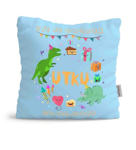 BK Gift Kişiye Özel Çocuklar Mavi Yastık 68860