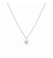 Afrodit Silver Minimal Papatya Çiçeği Gümüş Kolye