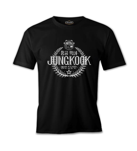 BTS - Jungkook Siyah Erkek Tshirt