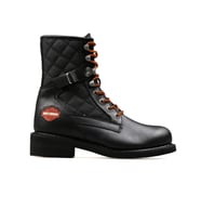 Harley Davidson Siyah Kadın Botu 025G100078-Black-Derı