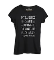Stephan Hawking - Change Siyah Kadın Tshirt
