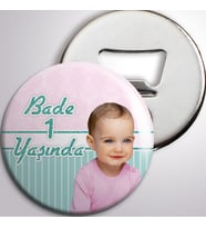 Doğum Günü Açacaklı Magnet Sade Pembe Mint Yeşili Konsept