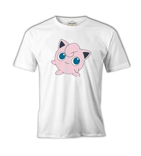 Pokemon - Jigglypuff Beyaz Erkek Tshirt
