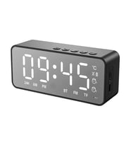 KMS-11 -12 Şarjlı Dijital Radyolu Masa Saati Alarm Saatli Radyo - Çalar Saat- Termometre 12/24