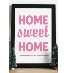 Home Sweet Home Ahşap 24x33 cm Tasarım Çerçeve