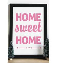 Home Sweet Home Ahşap 24x33 cm Tasarım Çerçeve