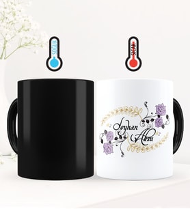 BK Gift Kişiye Özel Sevgili Temalı Sihirli Kupa Bardak - 94