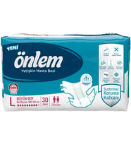 Önlem Hasta Bezi Bel Bantlı Tekstil Yüzey Large Büyük (30 Adet)