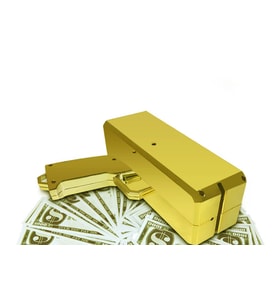 Düğün ve Partiler İçin Gold Para Tabancası