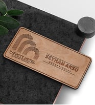 BK Gift Kişiye Özel Ahşap Yaka İsimliği - 1