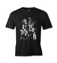 Anime Heros Siyah Erkek Tshirt