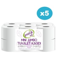 Pratiksoft 5 Koli Mini Jumbo Tuvalet Kağıdı 60 Rulo 42129