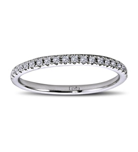 Lova 0,15 Karat Pırlanta Yarımtur Yüzük - 1030148