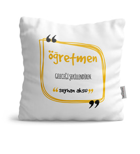 BK Gift Kişiye Özel Öğretmen Anlamı Dekoratif Yastık  5
