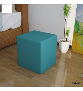 silinebilir kumaş kare puf bench oturma pufu