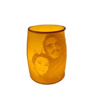Kişiye Özel 3D Fotoğraflı Fıçı LED Mumluk