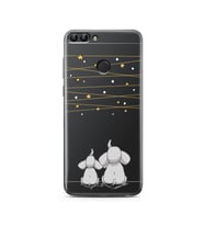 Filler Tasarımlı Süper Şeffaf Silikon Telefon Kılıfı Huawei P Smart 