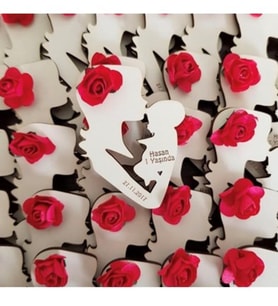 Kişiye Özel Bebek Magnet Hatıra (Bej)