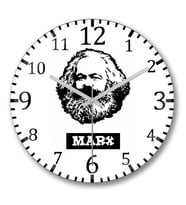 Karx Marx Duvar Saati Bombeli Gercek Cam