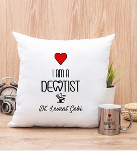 Dentist Yastık ve Silver Kupa Bardak