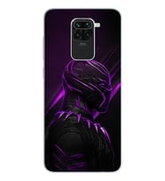 Black Panter Tasarım Süper Şeffaf Silikon Telefon Kılıfı Xiomai Redmi Note 9