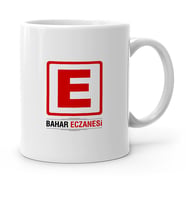 BK Gift Kişiye Özel Mesleki Eczane Beyaz Kupa Bardak  1