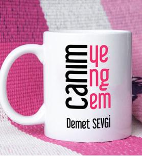 Yengeye Canım Yengem Tasarımlı Kişiye Özel Yenge Kupa Bardak