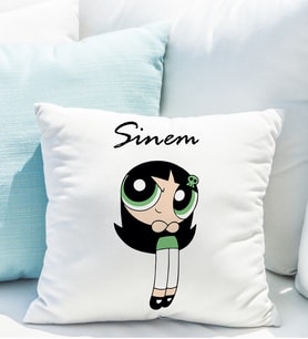 Powerpuff Girls Buttercup Yastığı Kişiye Özel