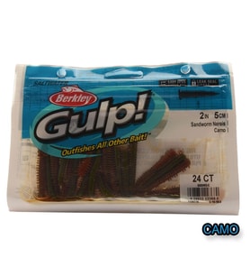Berkley Gulp Alive Sandworm 5Cm 2İnç 24Ct Silikon Yem CAMO