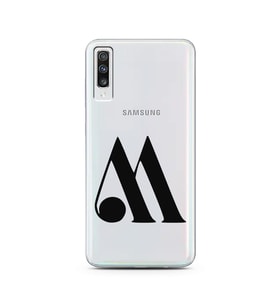 Samsung A70 Harf Tasarımlı Telefon Kılıfı M-Harfi 