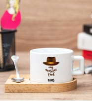 Awesome Tasarım Ahşap Altlıklı Fincan