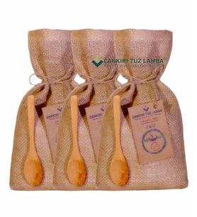 Çankırı Tuz Lamba 3 Adet 1 Kg Granül Sofrada Öğütme Tuzu